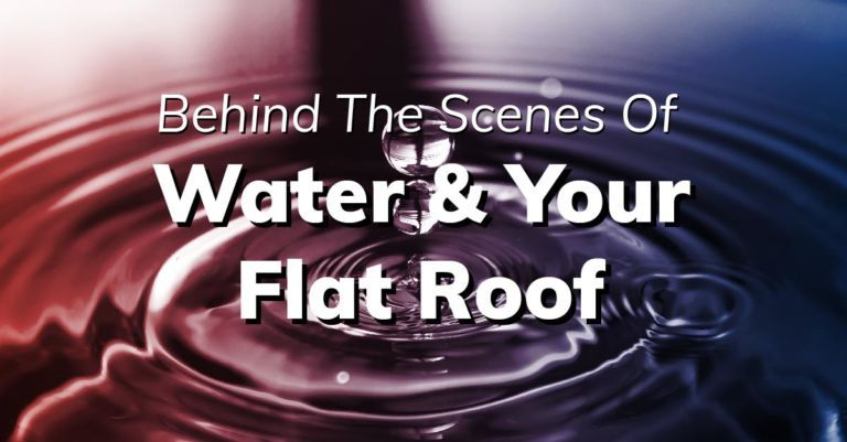 Behind The Scenes Of Water And Your Flat Roof