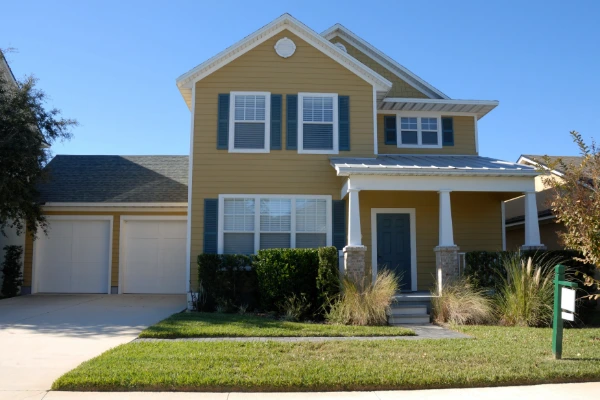 Two-story home with a well-maintained roof that supports curb appeal and resale value